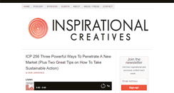 Desktop Screenshot of inspirationalcreatives.com