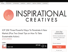 Tablet Screenshot of inspirationalcreatives.com